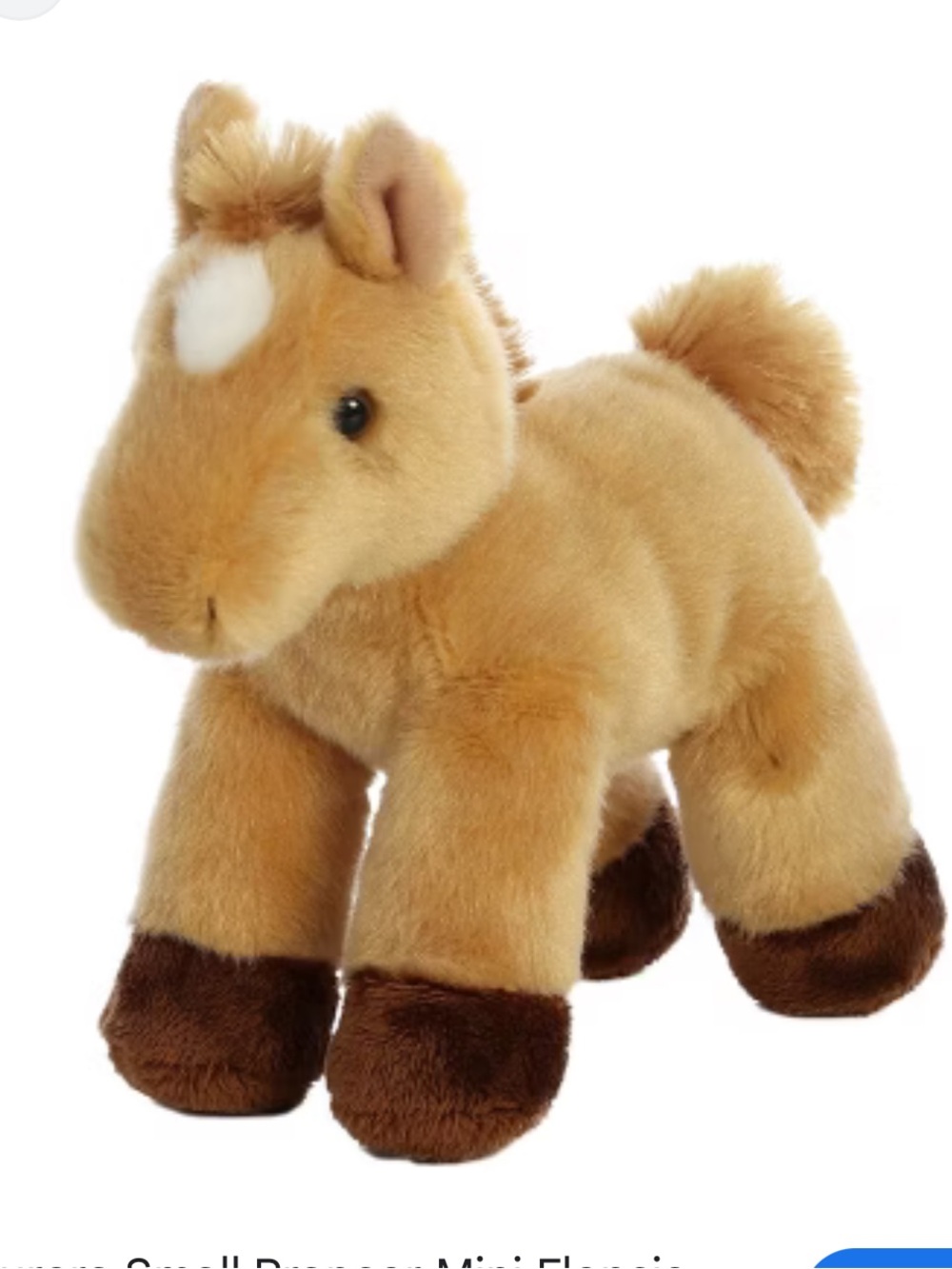 Aurora small prancer mini Flopsie adorable stuffed animal brown 8in